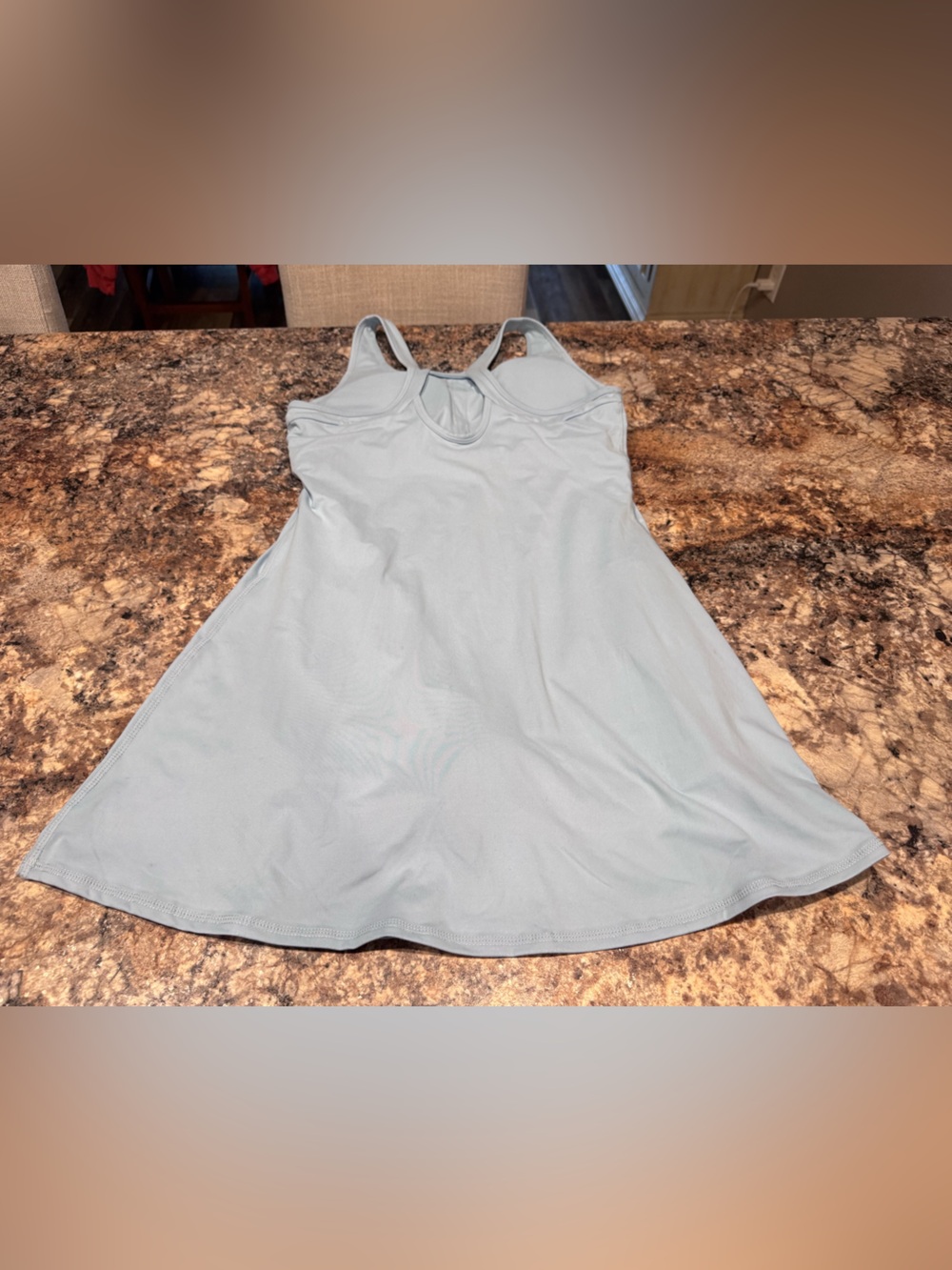 Light Blue Sleeveless Tank Dress - Picture 6 of 7